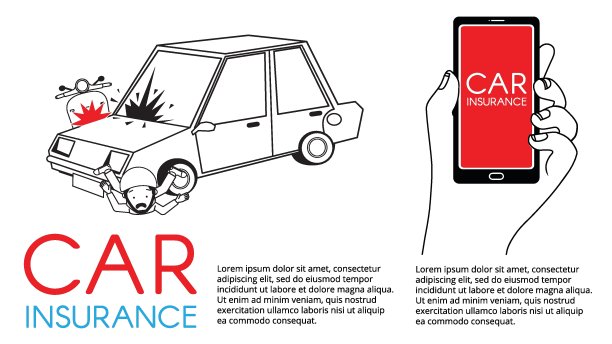 保险卡和斯库特撞车。图片下载
