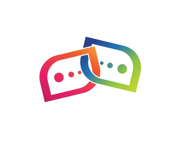 语音气泡图标Logo模板矢量插图矢量图片下载