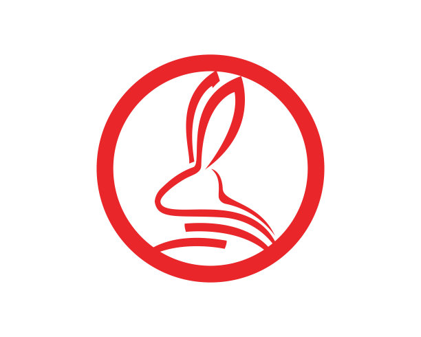 兔子矢量图标插图设计图片下载