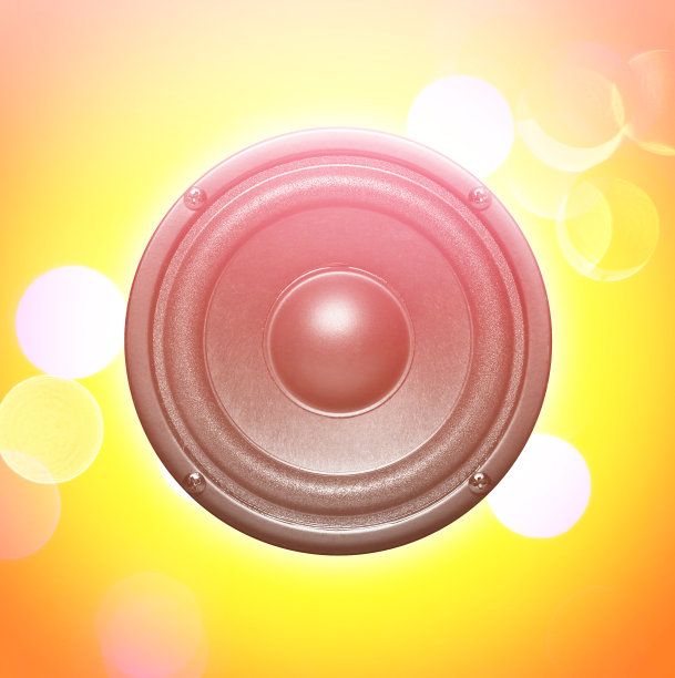 在灯光背景下播放音乐图片下载