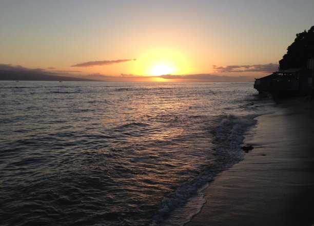 毛伊岛日落图片下载