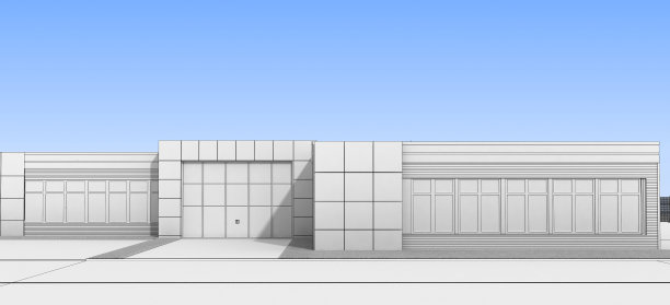 3d渲染外部商场，外部可视化，3d插图图片下载