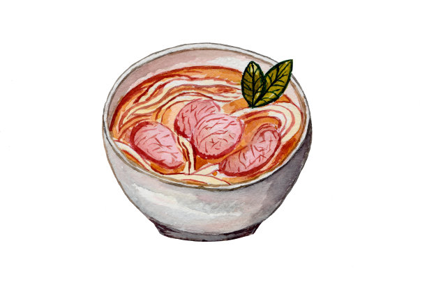 手绘食物和饮料插图图片下载