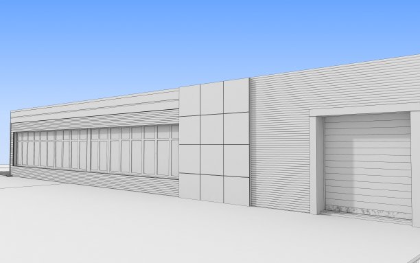 3d渲染外部商场，外部可视化，3d插图图片下载