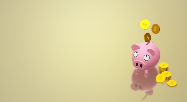用于金钱内容的3D小猪储蓄罐图片下载