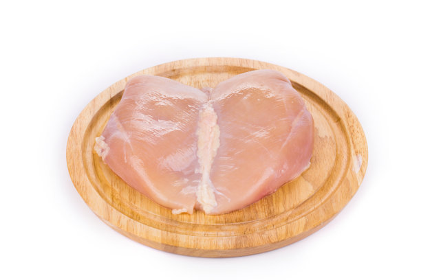 木盘上的鸡柳。图片下载