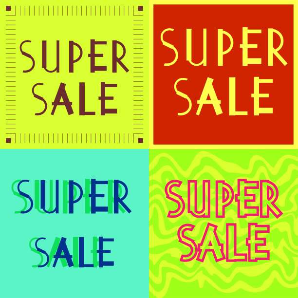 文字“超级大减价”图片下载