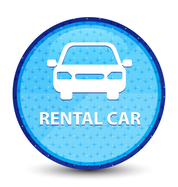 租车银河青色蓝色圆形按钮图片下载