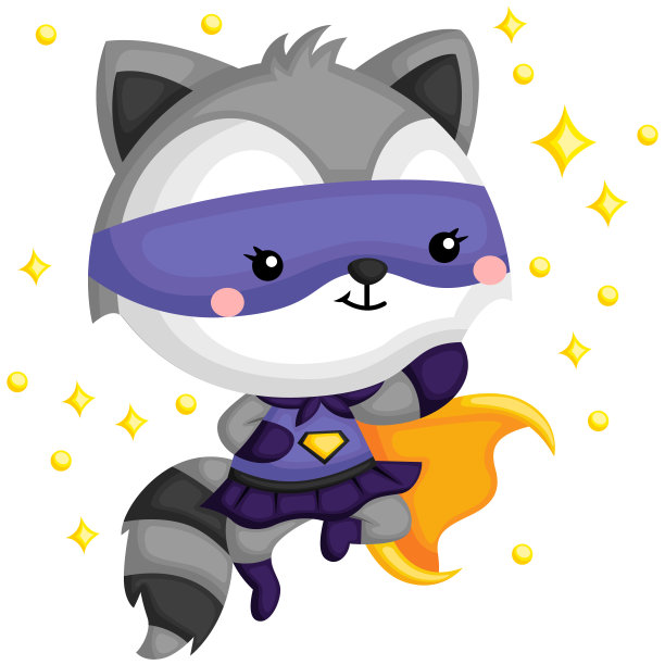 浣熊的超级英雄素材图片