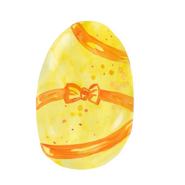 复活节快乐水彩插图图片下载