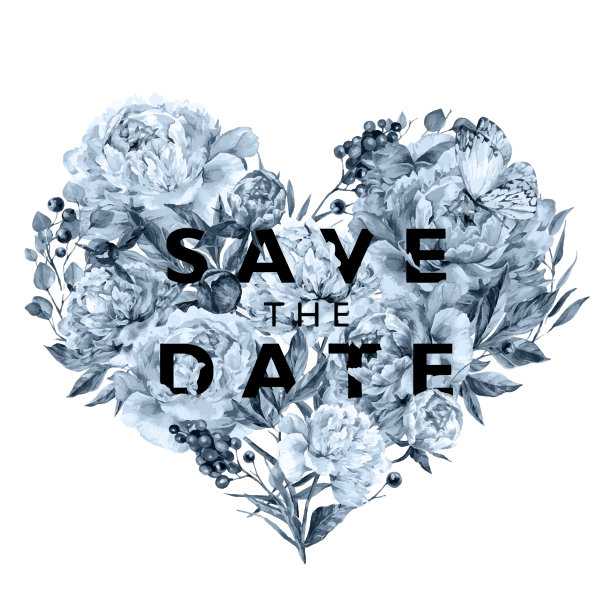 水彩粉红牡丹贺卡图片下载