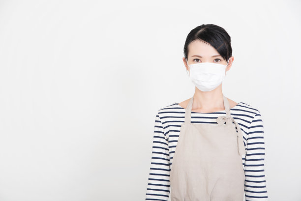 穿围裙的女人图片下载