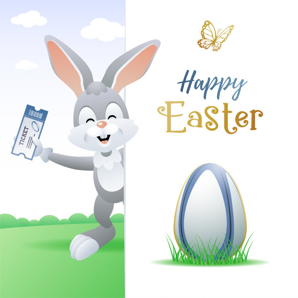 复活节快乐。可爱的运动贺卡。橄榄球。图片下载