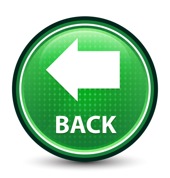 背部有光泽闪烁的绿色圆形按钮图片下载