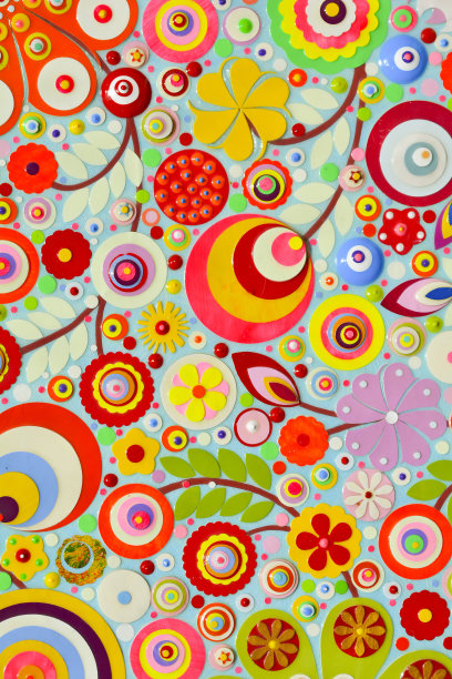 花，室内，原始花卉手工艺术，丙烯酸在画布上。独特的艺术技巧。设计用于卡片和各种请柬，节日装饰，大批量印刷生产。复制照片。图片下载