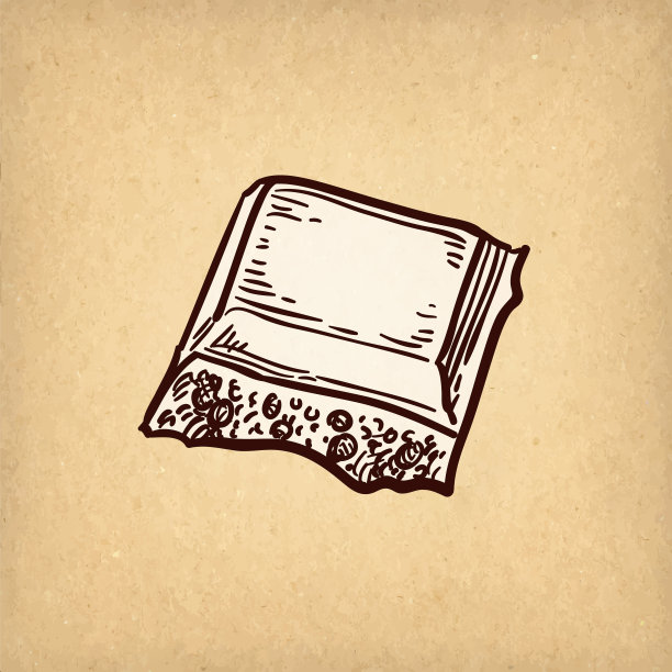 巧克力墨水素描。图片下载