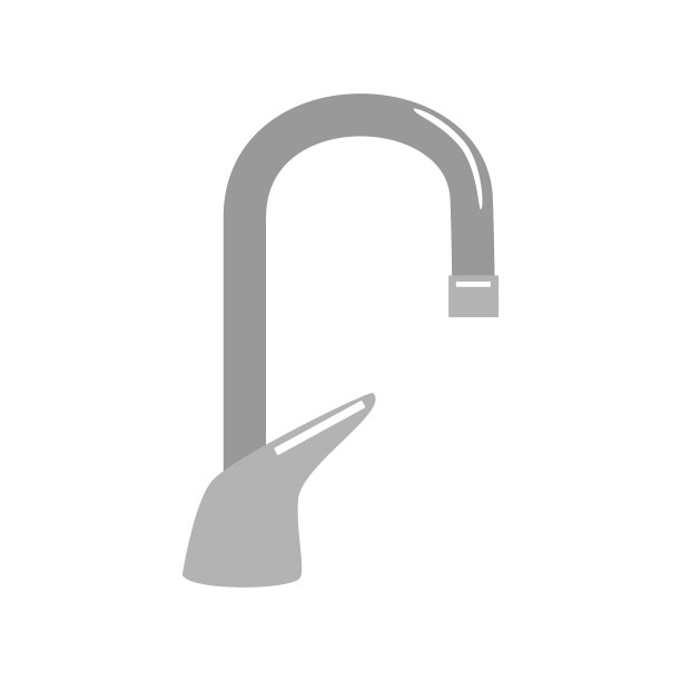 水龙头水图标。平面矢量图解孤立图片下载