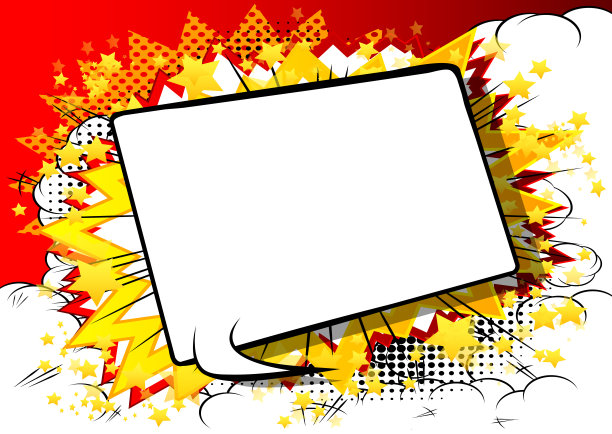 漫画书背景带有大空白语音泡泡。图片下载