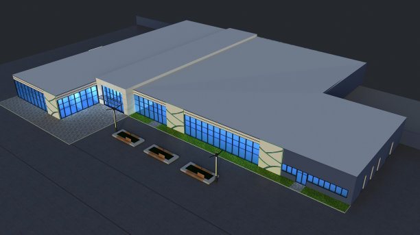 3d渲染外部商场，外部可视化，3d插图图片下载