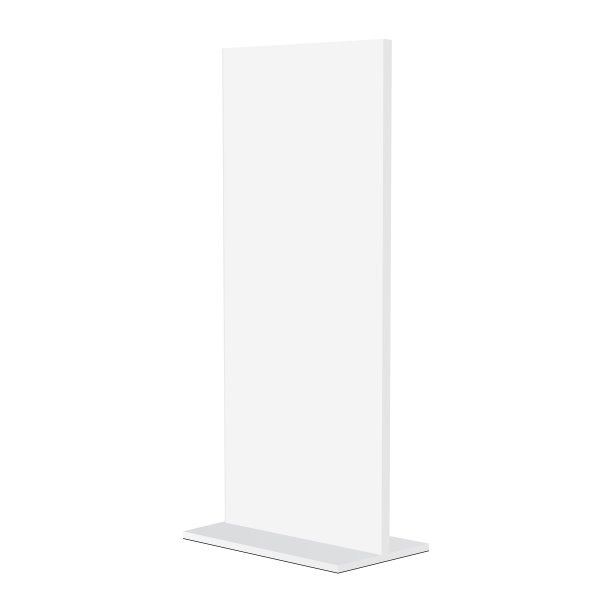 广告图腾模型孤立在白色背景-半边视图图片下载