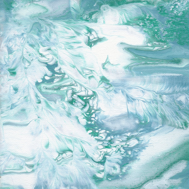 绿松石手绘背景与流体纹理图片下载