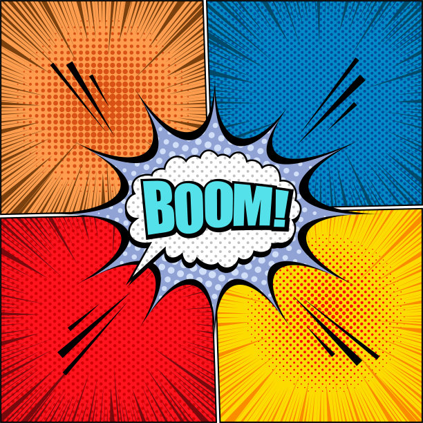 漫画页动态模板图片下载