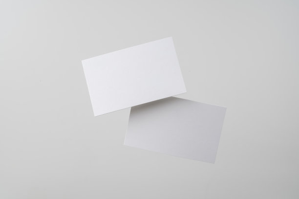 正面白色名片隔离白色图片下载