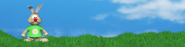 复活节兔子景观兔子图片下载