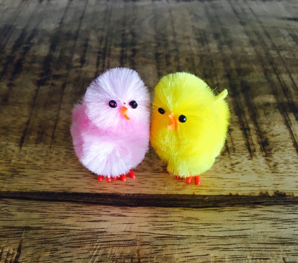 手工绒毛小鸡二人组图片下载