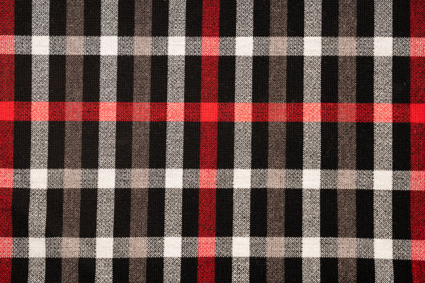 格子花格天然棉布。无缝瓷砖纹理的背景图片下载