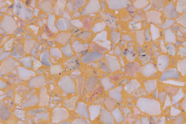 黄色水磨石地面背景图片下载