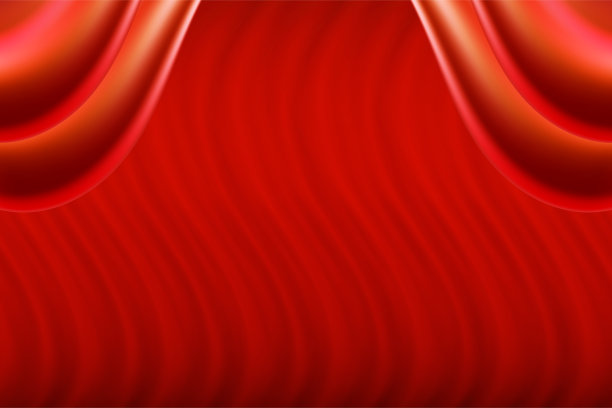 柔软光滑的红色背景化妆品或护肤品广告。图片下载