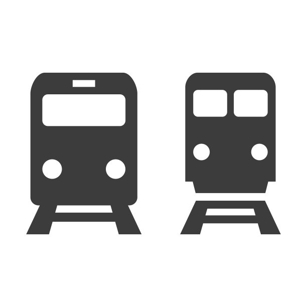 火车图标在白色背景。图片下载