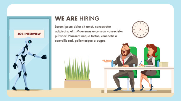 人们会为男性机器人员工面试图片下载