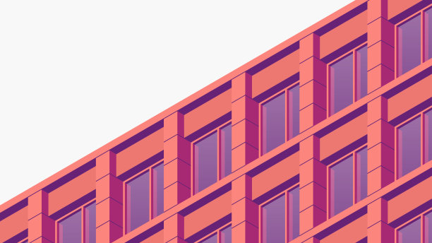 等距建筑立面插图图片下载