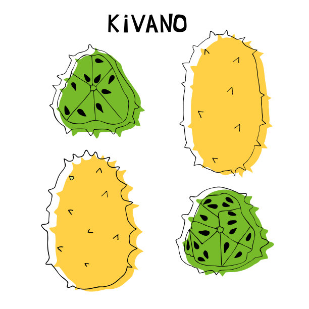 线形刺果，非洲刺黄瓜，角瓜。图片下载