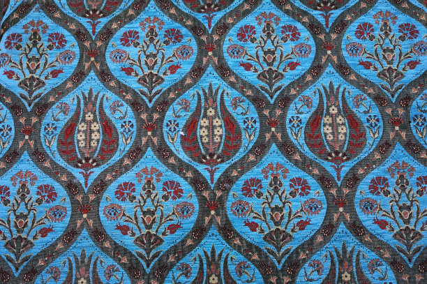 传统的土耳其地毯。花的图案图片下载