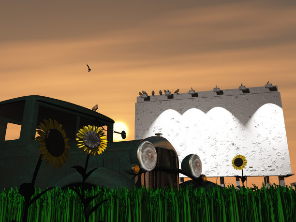 老生锈的卡车图片下载