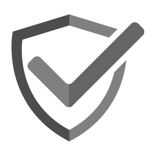 现代盾牌图标，已批准安全矢量标志图片下载