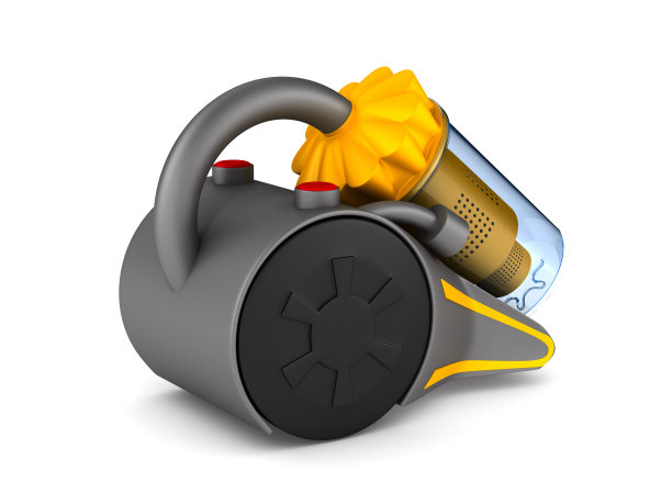 吸尘器在白色背景。孤立的3 d演示图片下载