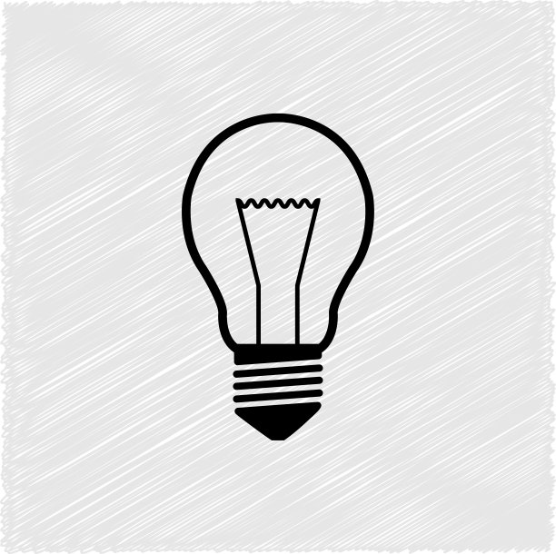 灯泡-绿色矢量图标图片下载