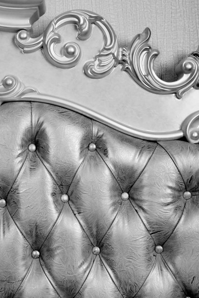 豪华沙发细节与皮革内饰图片下载