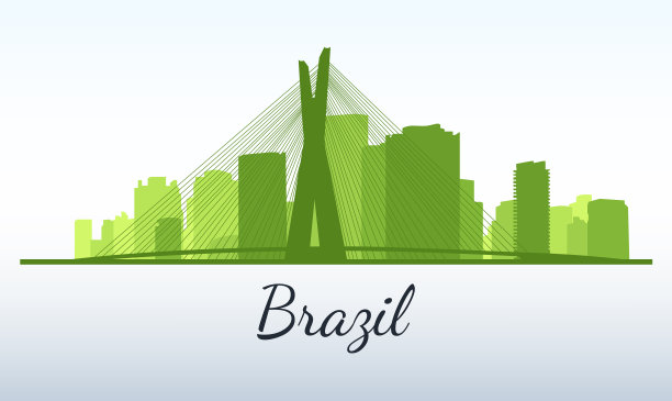 向量的城市轮廓。巴西图片下载