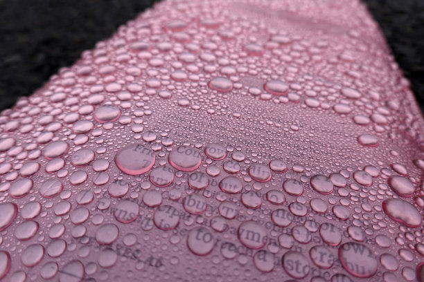 带雨滴的晨报图片下载