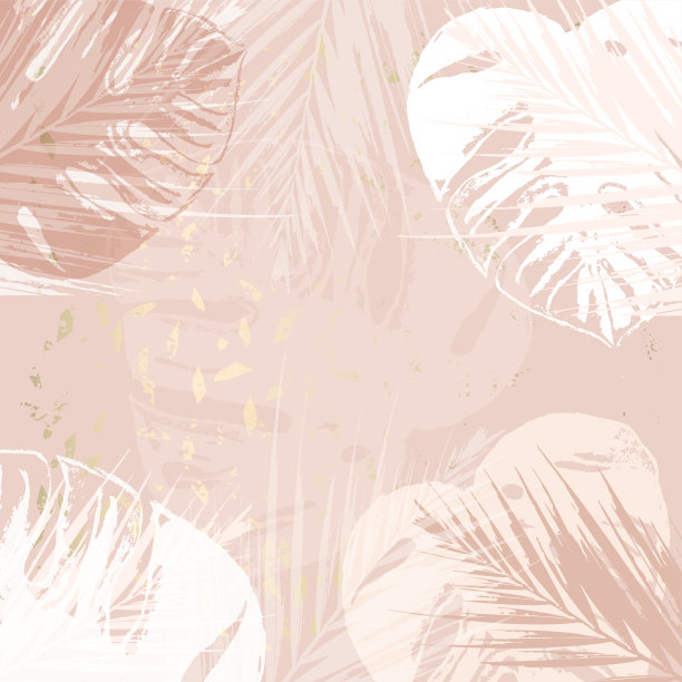 秋季系列时尚别致的金色腮红背景图片下载