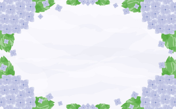 水彩绣球花的背景图片下载