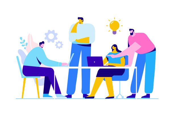 人们在办公室工作，商务会议。图片下载