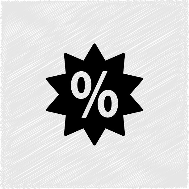 百分比-绿色矢量图标图片下载