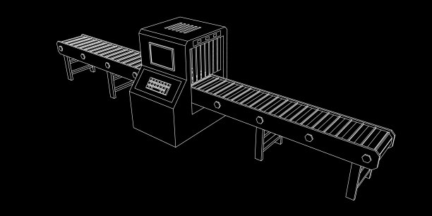 带监视器空传送带。向量大纲说明图片下载