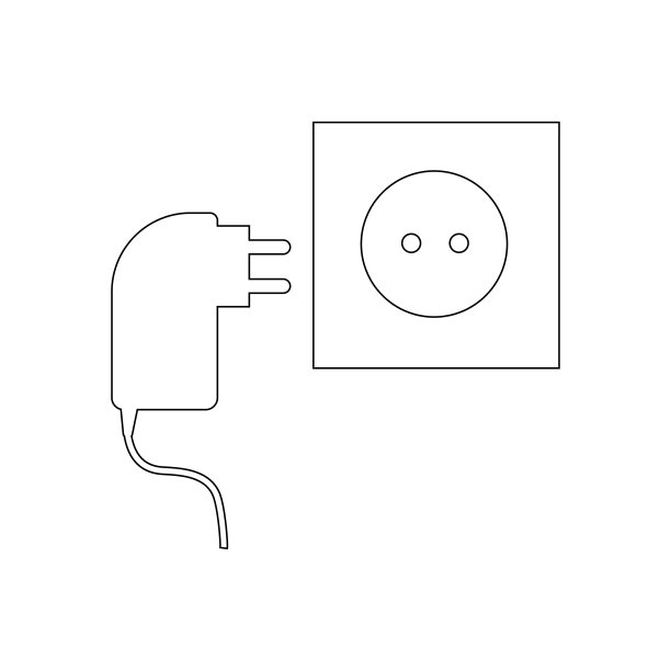 电源线和电源插座图片下载